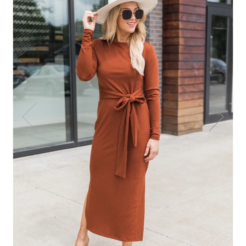 Pink lily maxi dress